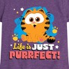 Girls' - Garfield - Life Is Just Purrfect Fitted Short Sleeve Graphic T-Shirt - 2 of 4