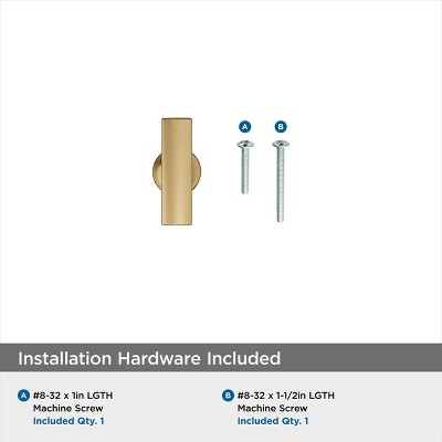 Champagne Bronze 1-3/4" Modern T-Handle Knob