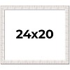 PosterPalooza | Sculpted White Picture Frame - UV Acrylic, Backing Board, Hanging Hardware Included - 2 of 4