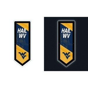 Evergreen Ultra-Thin Glazelight LED Wall Decor, Pennant, West Virginia University- 9 x 23 Inches Made In USA - 1 of 4