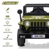 Orange 12V Kids Ride On Tundra Style Electric Car With Remote Control Mp3 Led Lights Double Doors Safety Belt Durable Orange - 4 of 4