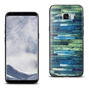 Reiko Samsung Galaxy S8 Edge/ S8 Plus Embossed Wood Pattern Design TPU Case with Flowers - 1 of 4