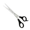 Unique Bargains Barber Household Office Metal Paper Cutting Hair Shear Slicer Scissors Black - 4 of 4
