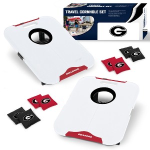 NCAA Georgia Bulldogs All-Weather Travel Cornhole Set - 1 of 4