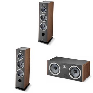 Focal Vestia N4 Towers (Dark Wood) Pair And Focal Vestia Center Channel - 1 of 4