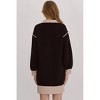 Women's Long Sleeve Half Zip Short Dress - entro - 4 of 4