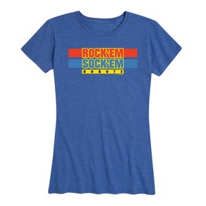 Women's - Rock 'Em Sock 'Em Robots - Worlds Only Boxing Robots Short Sleeve Graphic T-Shirt - 1 of 4