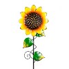 Evergreen Radiant Sunflower Garden Stake, Set of 3- 10x36x1, 7.5x31x1, 7x24x1 in - 3 of 4