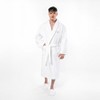 Linum Home Textiles 100% Turkish Cotton Personalized Unisex Anovia Velour Bathrobe - Gold Linum Font - 4 of 4