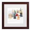 Victoria Borges 'Christmas Chalet I' Matted Framed Art - 2 of 3