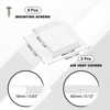Unique Bargains Aluminum Alloy Cabinet Wardrobe Shoe Closet Rectangle Ventilation Grilles 2 Pcs - 2 of 4
