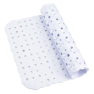 Cameo Non-Slip Bathtub mat, 27" x 15" Shower Mat with Suction Cups and Water Drain Holes, BPA, LaTeX, Phthalate Free - 1 of 4