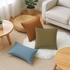 REGALWOVEN Solid Chenille Soft Couch Throw Pillow Covers for Sofa Living Room Home Decor 2 Pcs - 4 of 4