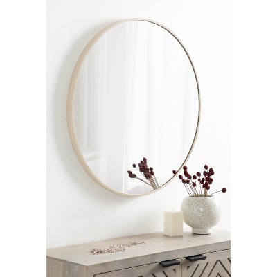 Zayda 24" Round Aluminum Bathroom Mirror