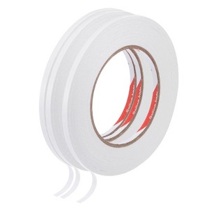 Unique Bargains Cotton Paper Double-Sided Adhesive Tape for DIY Arts Crafts 3 Rolls - 1 of 3