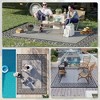 Gulches Outsunny Reversible Outdoor Rug, 9' x 12' Waterproof Plastic Straw Floor Mat, Portable RV Camping Carpe - 3 of 4