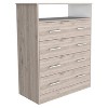 NicBex 4 Drawers Dresser Modern Wooden Cabinet with 4 Drawers and 1 Door Dresser for Closet for Bedroom, Living Room, Hallway - 4 of 4