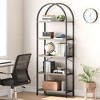 Whizmax Arched Bookshelf,5 Tier Metal Frame Bookcase, Modern Bookcases Tall Book Shelf,Open Display Shelves for Office, Study Room, Living Room - 3 of 4