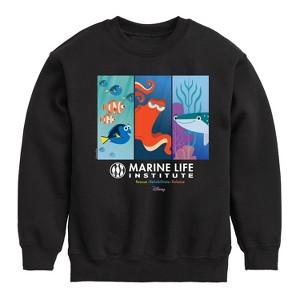 Boys' - Disney - Marine Life Institute Graphic Long Sleeve Fleece Sweatshirt - 1 of 4