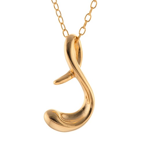 Gold s deals letter pendant