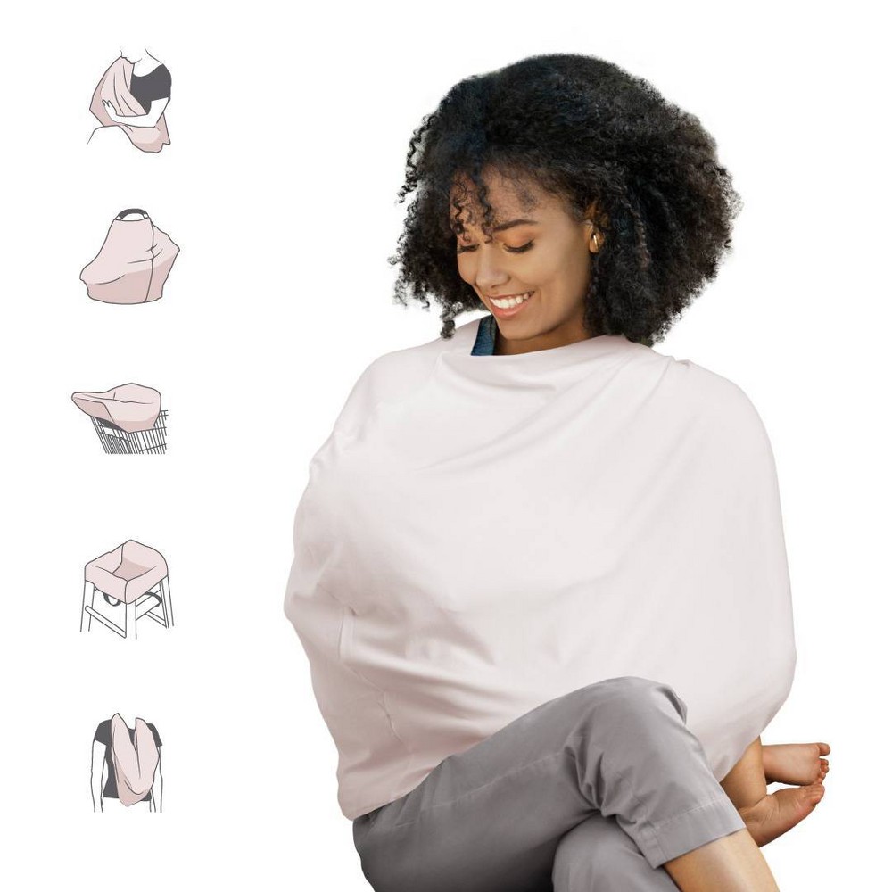 Photos - Other for feeding Munchkin Milkmakers Multi-Use 5-in-1 Nursing cover - Pale Peach 
