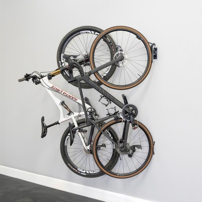 Swivel Wall Mount Bike Storage Rack with Rubber Coating