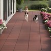 Chic Crate-24Pcs Dark Gray DIY Interlocking Terrace Deck Tiles – Easy Install | Indoor/Outdoor Poolside | Red Brown - 2 of 4