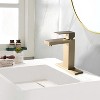 PROOX Single-Handle Single Hole Bathroom Faucet with Deck Plate and Drain Assembly - 2 of 4