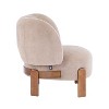 ModernLuxe Accent Chair, Cozy Wingback Armless Chair, Wooden Single Sofa Lounge Chair - 4 of 4