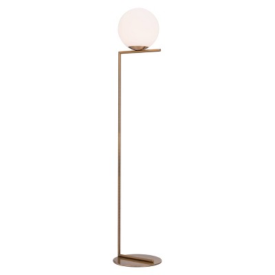 Modern Geometric Floor Lamp Brass 61"  - ZM Home