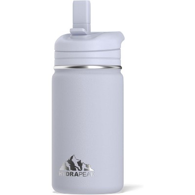 Hydrapeak Mini 14oz Kids Stainless Steel Insulated Water Bottle With Leak Proof Straw Lid