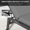 Resenkos Patio Chair Cushions, Outdoor Chair Pads,2 Patio Chaise Lounge Chair Cushions with Backrests, Replacement Patio Cushions, - 4 of 4