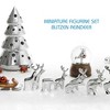 Nambé Holiday Miniature Blitzen Reindeer Set – Sculptural Christmas Figurines, Collectible Sleigh and Reindeer Display Accents, Set of 3 - 2 of 4
