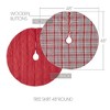 Gregor Plaid Tree Skirt 48 VHC Brands - 3 of 4