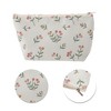 Unique Bargains Durable Print Makeup Bag Beige Pink 1 Pc - 4 of 4