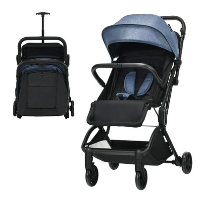 Babyjoy Lightweight Baby Stroller Foldable Travel Stroller for Airplane Grey\Black