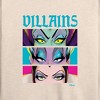 Women's - Disney Villains - Villains Stacked Lightweight French Terry Wide Neck Long Sleeve Shirt - 2 of 4