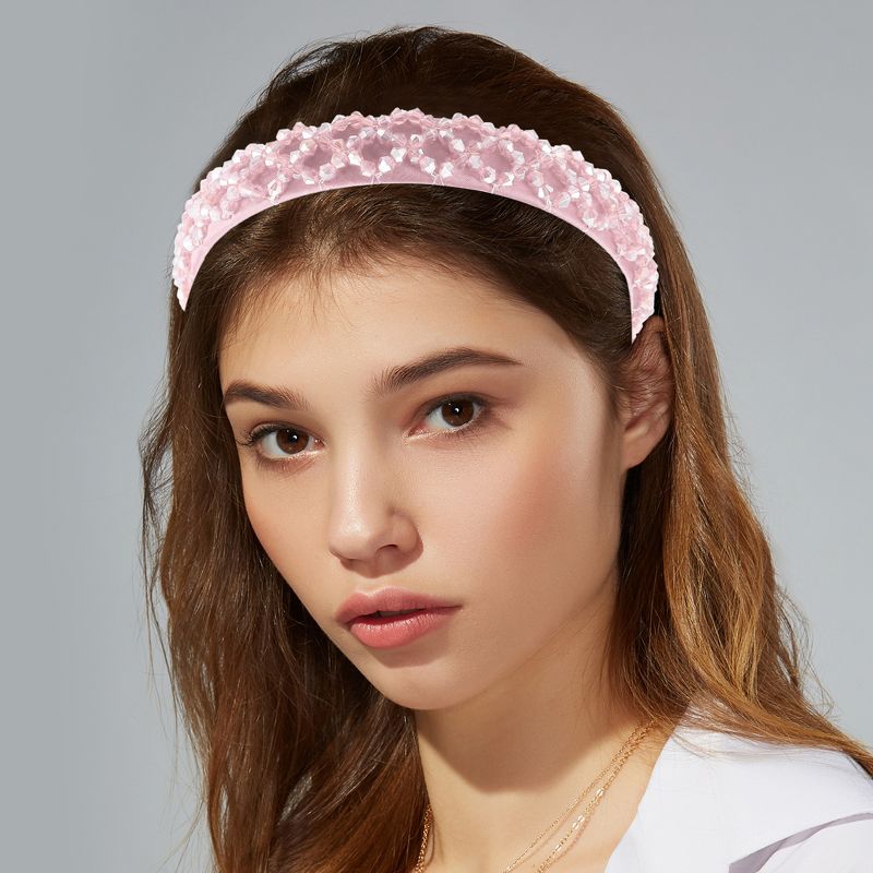 Unique Bargains Women's Bling Rhinestone Headband 0.79 Inch Wide 1 Pc, 2 of 7