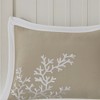 Gracie Mills Douglass 6-Peice Cotton Jaquard Comforter Set with Coral Embroidery - 3 of 4