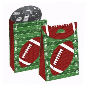 Big Dot of Happiness End Zone - Football - Baby Shower or Birthday Gift Favor Bags - Party Goodie Boxes - Set of 12 - 1 of 4