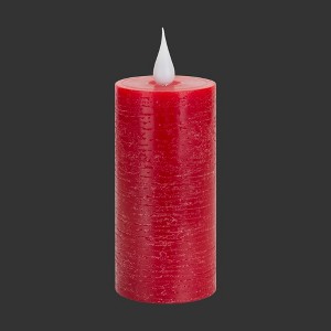 Modern Red LED Wax Candle – Safe Flameless 2" x 5" Battery-Operated Accent Decor by Melrose - 1 of 3