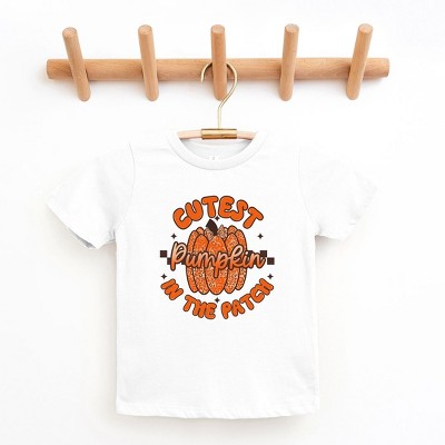 The Juniper Shop Cutest Pumpkin Leopard Print Toddler Short Sleeve Tee