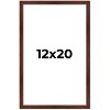 PosterPalooza | Classic Modern Brown Picture Frame - UV Acrylic, Foam Board Backing, Hanging Hardware - 2 of 4