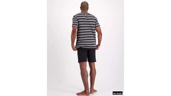 Hanes Premium Men's Striped Jersey Pajama Top, 2 of 4, play video
