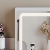 GlasFlength Decorative Wall Mirrors Rectangular Accent Mirror Wall Mirror Decorative Mirror Bathroom Mirror for Room, White, 15.74"*0.6"*20.86" - 3 of 4