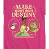 Girls' - Disney Princess - Tiana Make Your Own Destiny Fitted Short Sleeve Graphic T-Shirt - 2 of 4