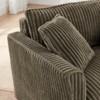 KWPZQEB Lazy Sofa Chair with 2 Pillows, Modern Accent Armchair with Solid Wooden Legs, Single Sofa Chair, Reading Armchair for Living Room - 4 of 4