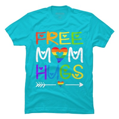 Adult Design By Humans Rainbow Free Mom Hugs Pride Arrow By Avocato T-Shirt