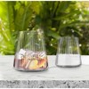 Artland Soho Optic 16 Piece Glassware Set, Elegant Durable Glasses for Every Occasion, Champagne, Double Old Fashion, Goblet, Highball Glasses - 2 of 4