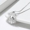 Bulldog Sterling Silver Dog Necklace Earrings Set Womens Ginger Lyne Collection - 2 of 4